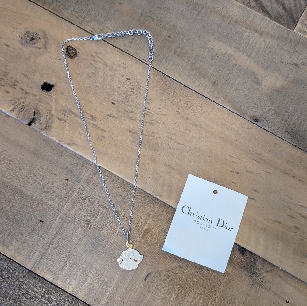 Dior Cry Baby Necklace Choker Sterling Silver Galliano Era Vintage Collectible - Picture 2 of 8